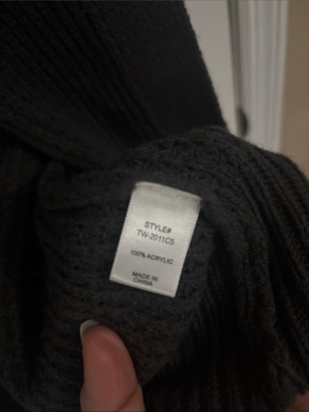 Zenana Outfitters Charcoal Waffle Knit Open-Front Cardigan - Picture 10 of 10